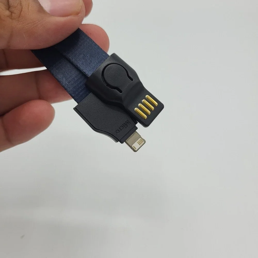 2 in 1 Lanyard Charging Cable USB-A Plug Apple Mobile Devices‎ Styx Concert VIP
